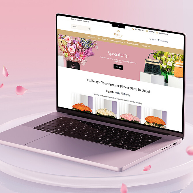 Магазин цветов FloBerry в Дубае